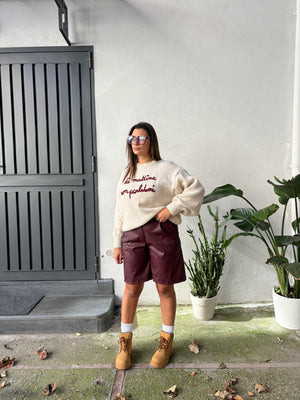 Coordinato Ambra Bordeaux