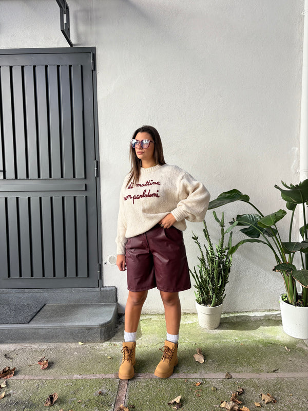 Coordinato Ambra Bordeaux