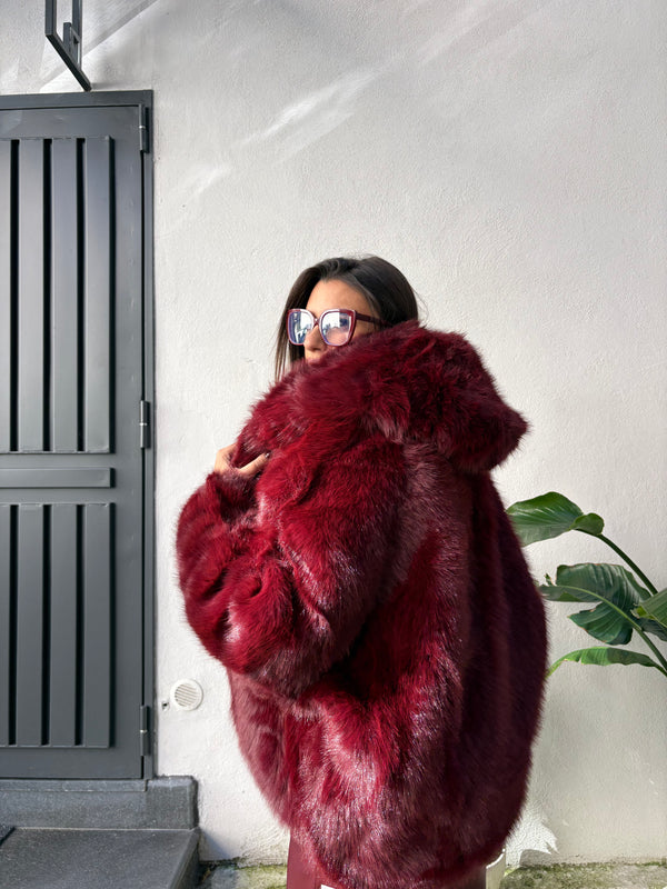 Pelliccia Vienna Bordeaux