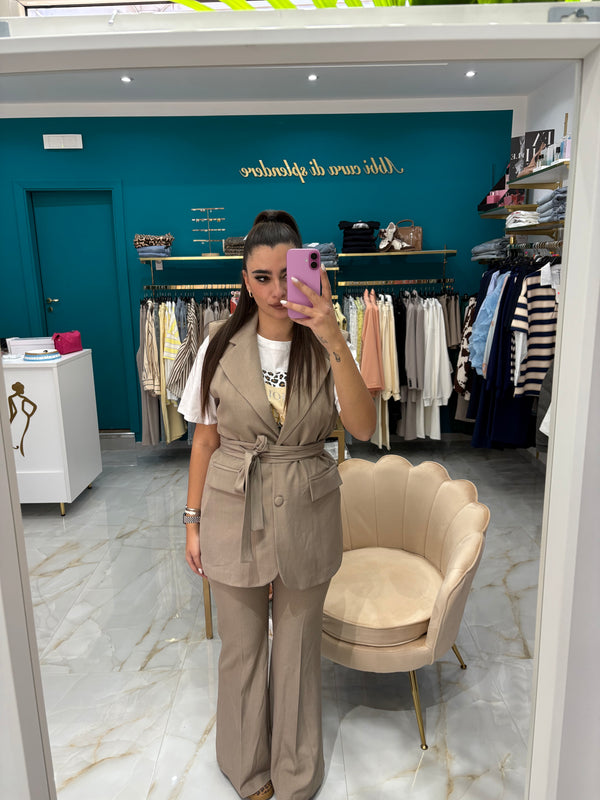 Tailleur Smanicato Natasha Tortora