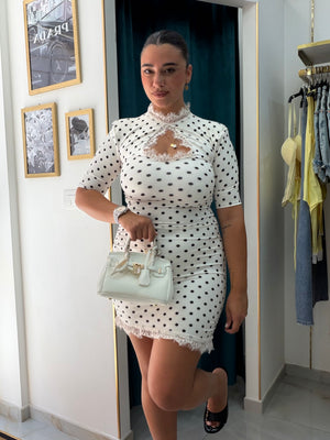 Abito Pois Bianco