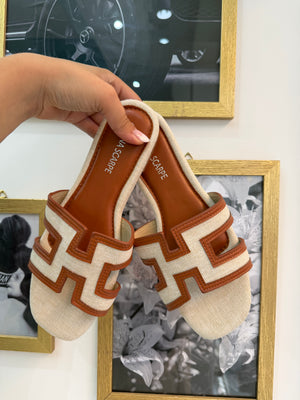 Ciabattine Summer Beige e Cuoio
