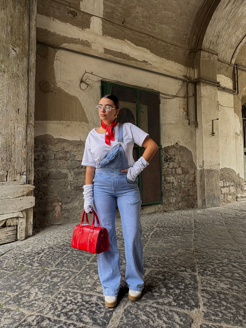 Salopette in Jeans Flami