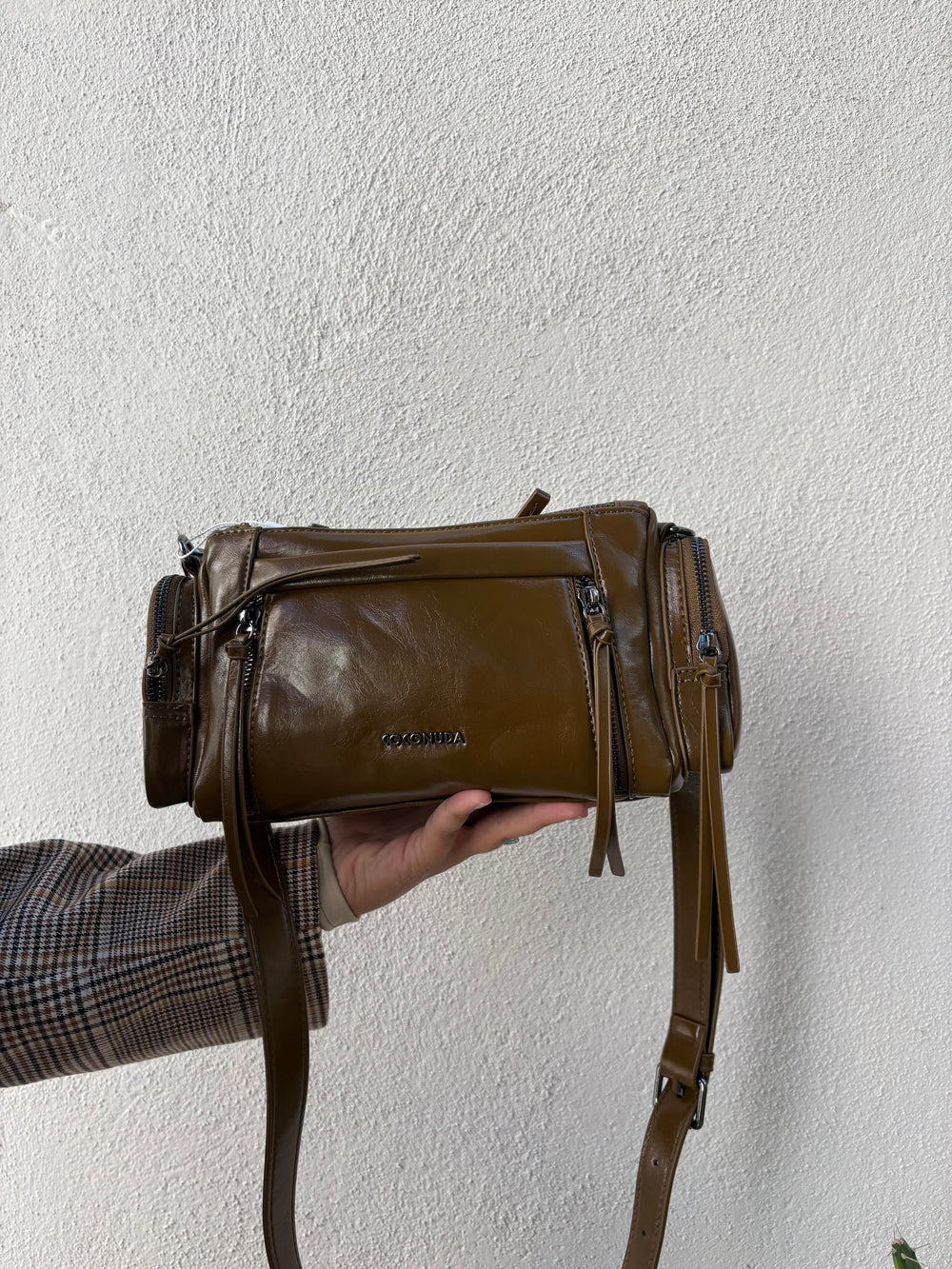 Borsa coconuda Cammello