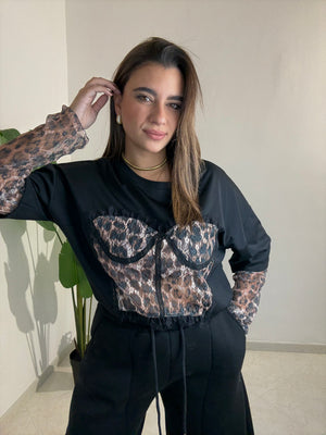 T-shirt Corpetto Leopard