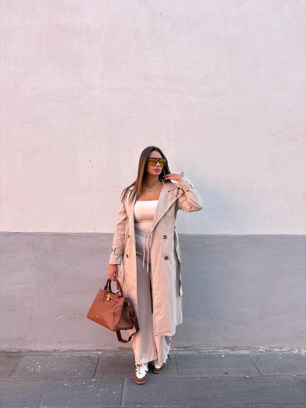 Trench autunno beige
