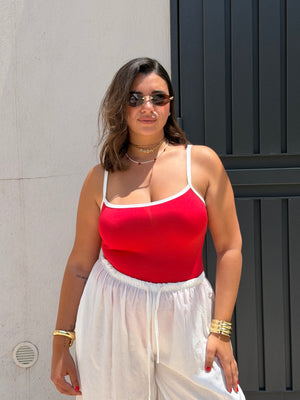 Body rosso e bianco