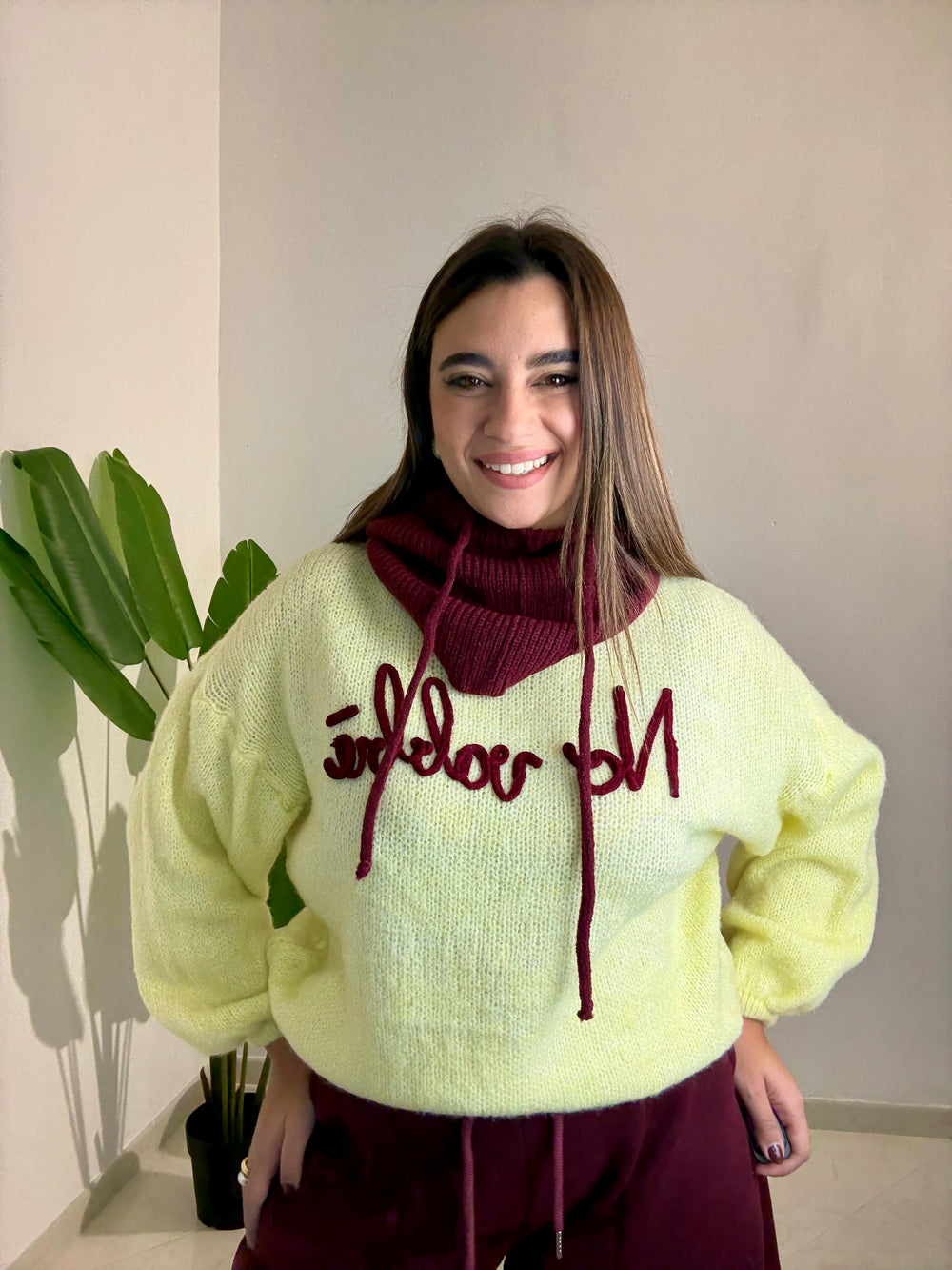 Maglioncino “no vabbè” Giallo