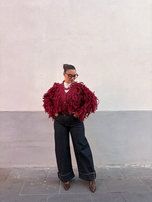 Cardigan Peony Bordeaux