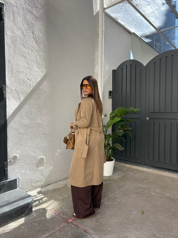 Trench autunno cammello