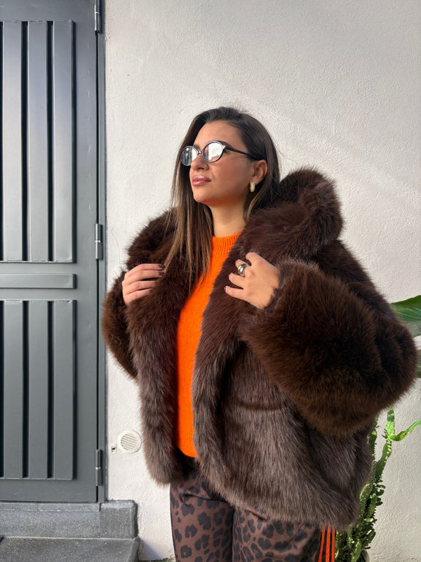 Pelliccia Vienna Marrone