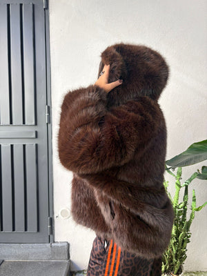 Pelliccia Vienna Marrone