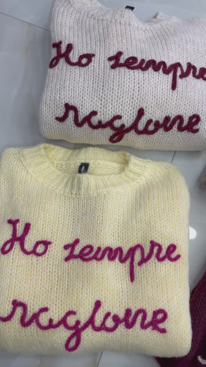 Maglioncino “ho sempre ragione” tortora