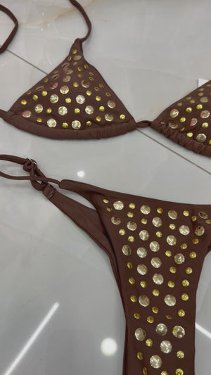 Costume borchie Marrone